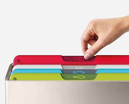 Joseph Joseph Folio Icon 4 Piece Colour Coded Cutting Board Set with Storage Case Large Multicolour by Joseph Joseph - Image 2