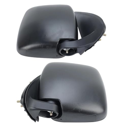 Rétroviseur Toyota Hiace pliable manuellement lot de deux miroirs texturés noirs