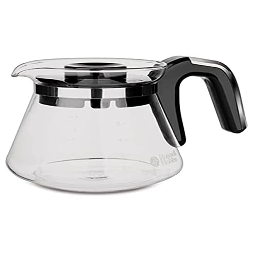 Russell Hobbs Ersatzglaskanne [für Kaffeemaschine Compact Home 24210-56] Kaffeekanne Glas für Filterkaffeemaschine 700325