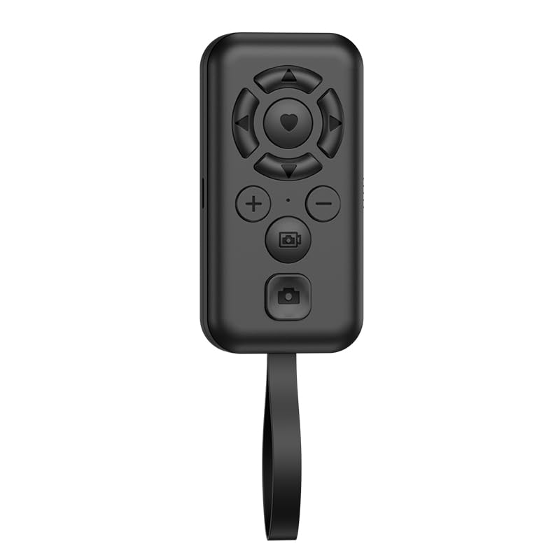 Bluetooth Camera Remote Control for iPhone/Android, Phone Front/Rear Camera Flip Shutter, Zoom...