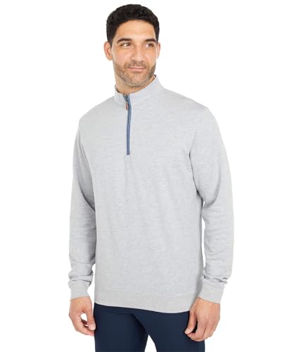 johnnie-O Sully 1/4 Zip Pullover Light Gray/XL2