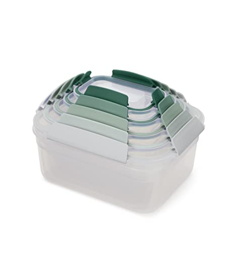 Joseph Joseph Nest Lock Food Storage Containers 5 Piece Set Leakproof Airtight Meal Prep Containers Sage Green by Joseph Joseph - Used condition - CA$25.53
