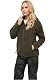 Jagdjacke für Damen von Brandit in Teddyfleece mit Kapuze, Farbe: olive