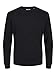 JACK & JONES Dünner Langarm Strickpullover Rundhals Basic Sweater Shirt Jumper JJEBASIC