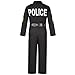 Soyoekbt Police Officer Costume for Kids Cop Costume Outfit Set for Boys Girls with Toy Accessories for Halloween Theme Party (7-8 Years)