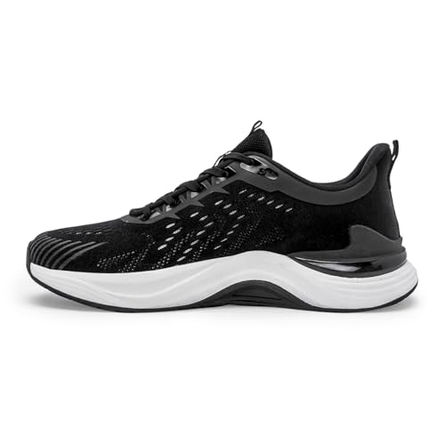 Image of Red Tape Men's Walking Shoes Black Mesh Round Slipon