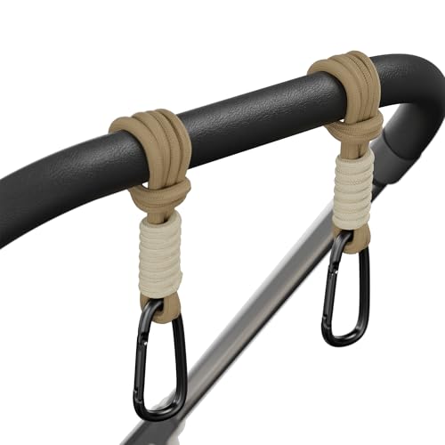 Image of SURDOCA Baby Stroller Hooks, Stroller Clips and Hooks for Diaper Bag, Mommy Bag Hook for Stroller Heavy Duty, Universal Stroller Hanger and Strap, Stroller Accessories for Mom