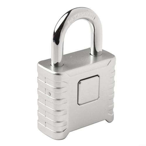 Cerradura de contraseña de 4 dígitos con construcción de aleación de zinc resistente para mayor seguridad (plateado)