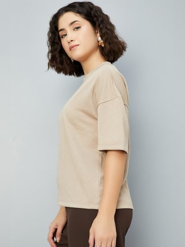 Image of Max Women's Solid Regular Fit T-Shirt