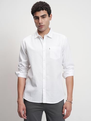 Highlander Store Highlander Men’s Slim Fit Casual Shirt White - Image 6