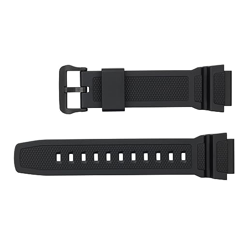 Bracelet plastique noir 20mm BUZZUFY pour réparer votre montre AE-1400WH cassée ou usée
