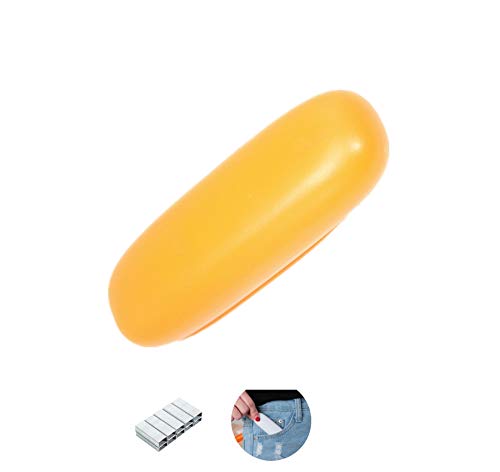 Revolutionary Mini Stapler,20 Sheet Capacity,Colorful Ultrathin Design staplers for Desk,Including 1000 Staples,Sharp,no delay,Standard Staples Small Stapler (Orange)