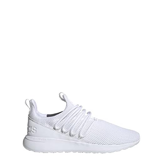 adidas mens Lite Racer Adapt 3.0 Running Shoe, White/White/Dove Grey, 10 US