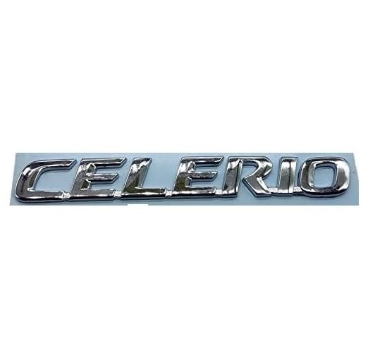 Image of Car Name Emblem Monogram Logo Sign Badge Decals Sticker Chrome Plastic for (Celerio)