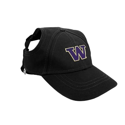 Littlearth Washington Huskies NCAA Pet Baseball Hat,X-Large