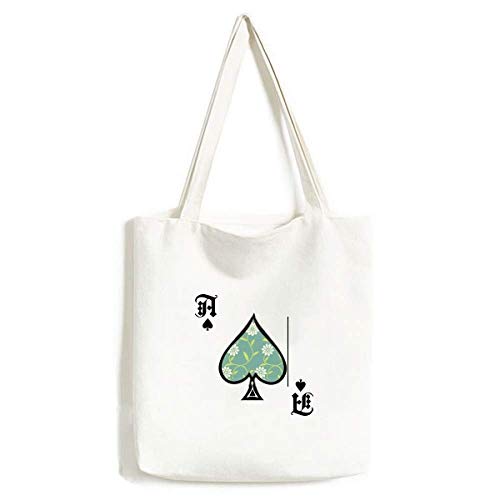 Sac à main fleurs vertes et blanches grand format fourre-tout tendance