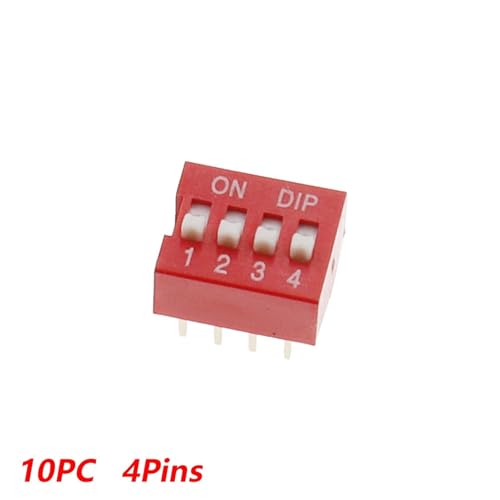 Interrupteur à bascule rouge et kit mixte DIP switch pour prototypage - 2