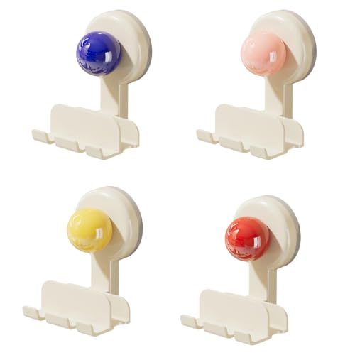 Organizador de Pared para Fregadero de Cocina con Ventosa, Canasta Abierta con Ganchos, Soporte de ABS para Baño y Cocina miniatura 4