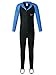 BIKMAN Long Sleeve Sunsuit Girls and Boys Sun Protection One Piece Swimsuit (S(height:39"-45"), blue)