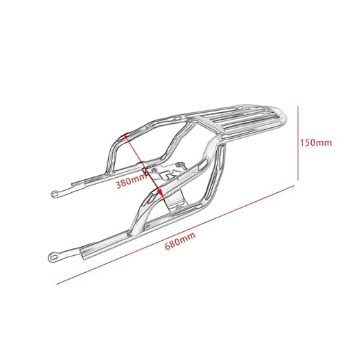 Porte-Bagages Arrière Moto pour Kawasaki Z900RS et SE Cafe 2018-2024 - 3