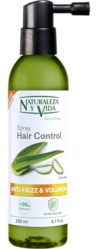 NaturVital (Naturaleza y Vida) Hair Control |Con Aloe Vera, Proteínas de Trigo, Ginseng y Miel | Moldea el cabello 200 Ml