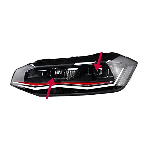 �Ԃ̃��C�g�|�� 2019-2022 �ƌ݊��� LED �����w�b�h���C�g�A�Z���u���A�b�v�O���[�h Bicofal �����Y�_�C�i�~�b�N�M�������v LHD RHD �c�[���A�N�Z�T���[(GTI Red One Set,Right Hand Drive)