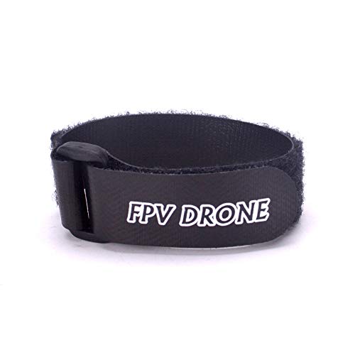 FPVDrone RC Lipo Battery Straps 20mm x 250mm Non-Slip Rubberized Battery Tie Down Straps for RC Drone Boat Car(8Pcs)