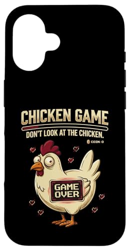 Chicken Game Don't Look At The Chicken Funny Gamer Pixel Art �X�}�z�P�[�X iPhone 16 �p