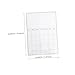 Angoily 2pcs Magnetic Schedule Board for Fridge Dry Erase Planning Board Reusable Magnetic Note Plate for Family Organization Printed Design for Easy Event Tracking