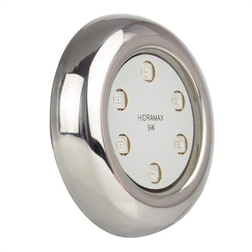 Refletor de LED 9W RGB Inox Hidramax para Piscinas de Alvenaria