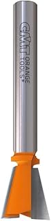 CMT Orange Tools 718.127.11 Schwalbenschwanzfräser 12.7 mm 14° - HM Nutfräser für Holz, präziser Dovetail Fräser für Oberfräse