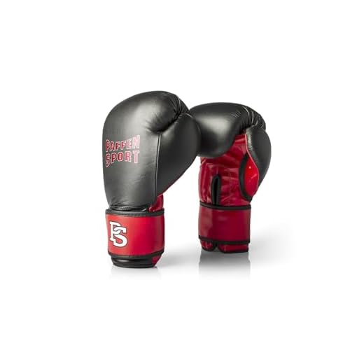 Paffen Sport Allround ECO Boxhandschuhe für das Training; schwarz/rot; 10UZ