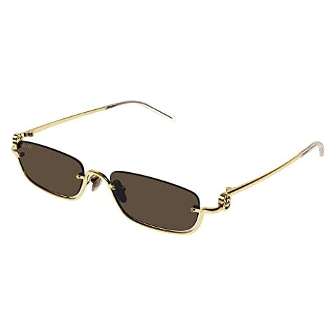 Gucci GG1278S Unisex Gold-Brown Sunglasses Cover