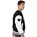 feitycom Men's Fashion Varsity Jacket Causal Slim Fit Letterman Baseball Bomber Jackets Windbreaker Lightweight Coat