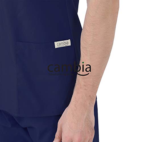 Image of Cambia Scrub Suits for Doctors Men /OT Dress Unisex (XXXL, Navy Blue)