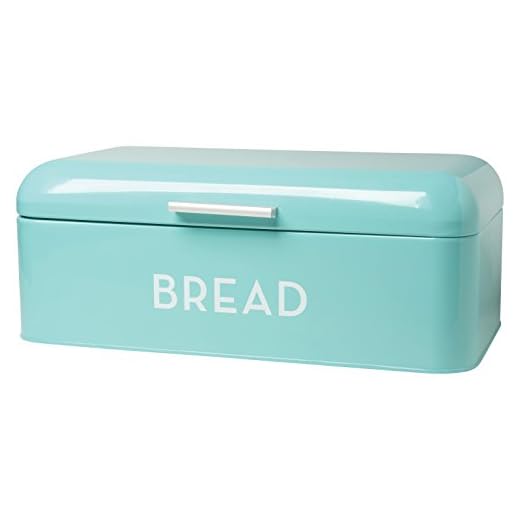 Now Designs 5003496aa Large Bread Bin, Turquoise Blue