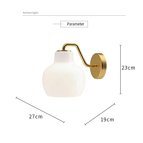 Accesorio de iluminación de pared de metal dorado para pasillo oscuro 7