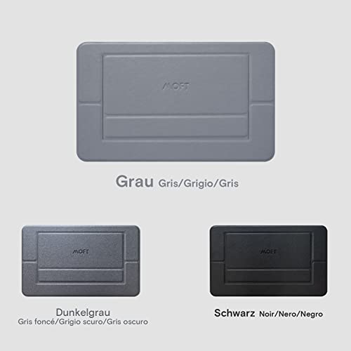 MOFT Invisible Airflow Laptopständer, mit Offenem Design für Wärmeableitung, Einstellbare Doppelwinkel, Wiederverwendbar und Rückstandsfrei, Kompatibel mit Laptops mit bis zu 16 Zoll (Grau) – Bild 6