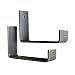 2 Pack - 11.25"L x 6"H Hook Brackets, Hook Iron Shelf Brackets, J Bracket, Metal Shelf Bracket, Industrial Shelf Bracket, Modern Shelf Bracket