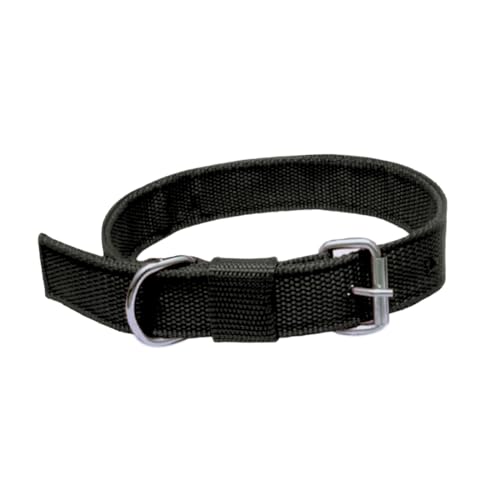 Image of Dog Neck Belt Collar, Comfortable, Adjustable Size for 14-23 Kg Pet (Black, Medium)