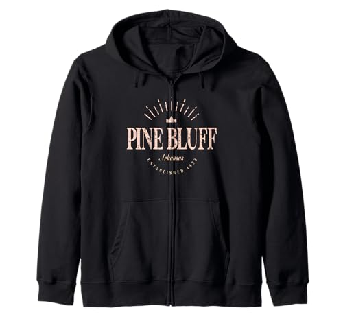 Pine Bluff Arkansas | Pine Bluff AR Modern Zip Hoodie