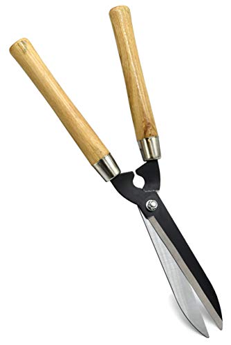 Manuelle Heckenschere mit Holzgriff Garten Ast Strauch Schere Handheckenschere 48cm