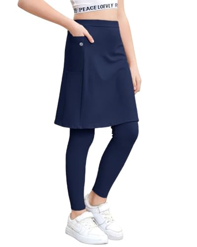 Jupe de tennis avec poches et legging fille longueur cheville yoga