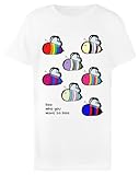 sciame d'api bologna Stampa Di Alta Qualità Sciame di Api Dell\'orgoglio LGBT T-Shirt da Bambino in Cotone Bianca