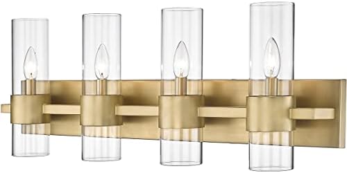 Z-Lite 343-4V-RB Lawson Vanity, 4-Light 240 Total Watts, Rubbed Brass