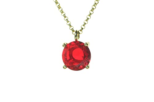 Collier de rubis Anemone fini les bijoux ternes avec ce collier pierres précieuses