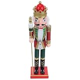 Alipis Rey de Navidad con Adorno de para Decoración Festiva y Fiestas