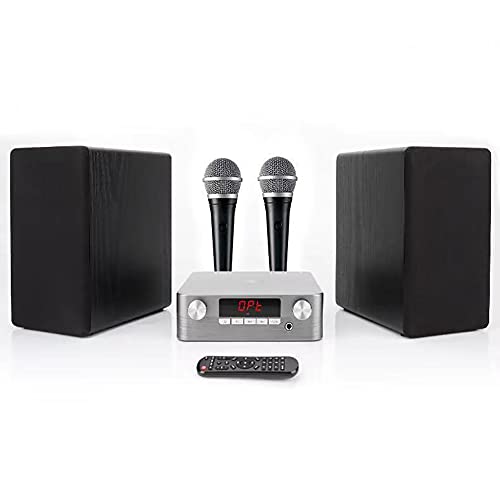 Home Theater Sound System, Digital Power Amplifier 100W Bluetooth Speaker, 4 Driver Speakers, Combinable, Remote Control, Optical/RCA/AUX/USB/Bluetooth Connection