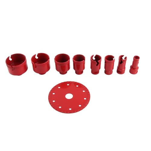 Kit 9 Piezas Brocas de Núcleo acero 45 para Azulejos miniatura 4