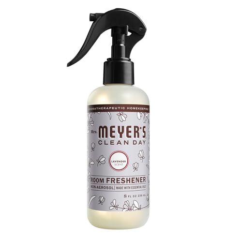 MRS. MEYER'S CLEAN DAY Room and Air Freshener Spray, Non-Aerosol Spray Bottle Infused with Essential Oils, Lavender, 8 fl. oz